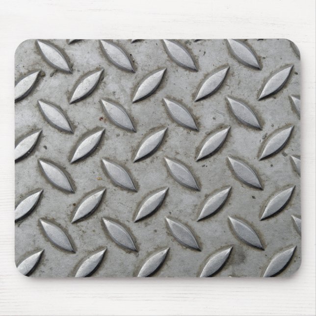 Schachbrett Plate Industrial Warehouse Chic Mousepad (Vorne)