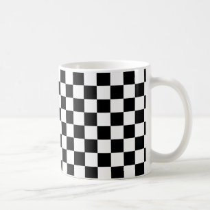 SCHACHBRETT-SCHACHBRETT-SCHWARZWEISS-TASSE TASSE