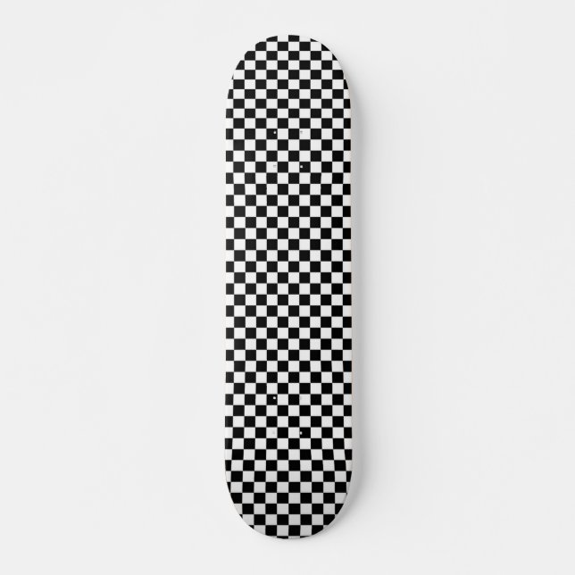 Schachbrett Skateboard (Vorne)