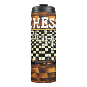SCHACHBRETT-STIL THERMOSBECHER