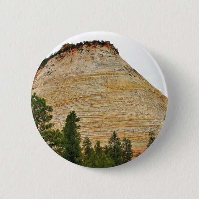 Schachbrett-Tafel Zion Sandstein Button (Vorderseite)