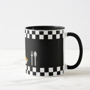 Schachbrett-Torten-Kaffee-Tasse Tasse