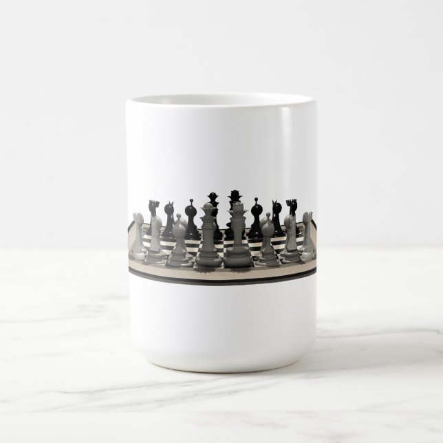 Schachbrett und Schachpartien: Tasse (Mittel)