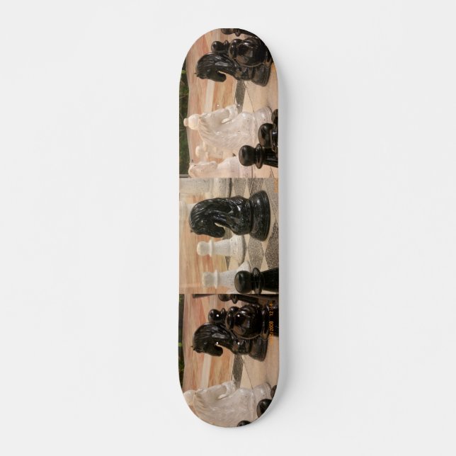 Schachbrett- und Schachstücke Skateboard (Vorne)