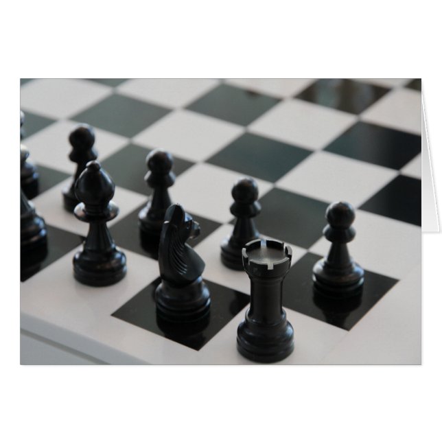 Schachbrett und Stücke (Vorderseite (Horizontal))