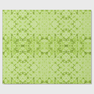 Schachbrett-Wahrsager-Spiegel Chartreuse Geschenkpapier