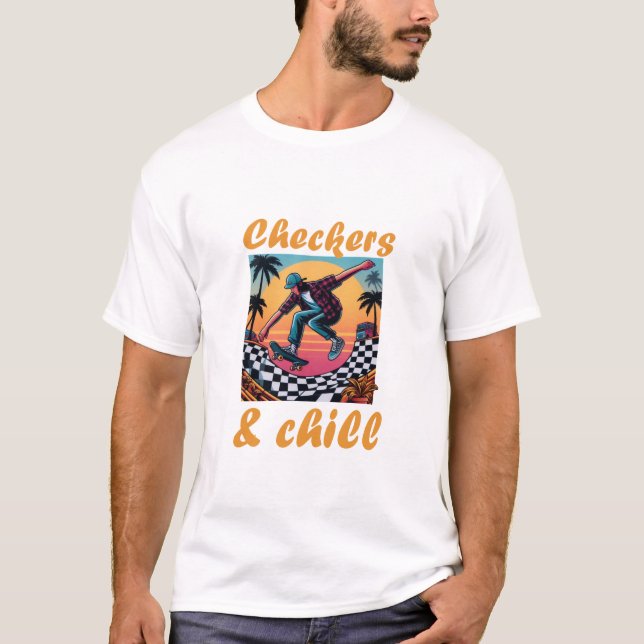 SCHACHBRETTER UND KINDER T-Shirt (Vorderseite)
