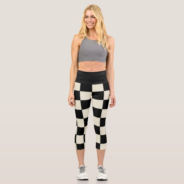 Schachbrettlecapcnm Capri Leggings (Vorderseite)