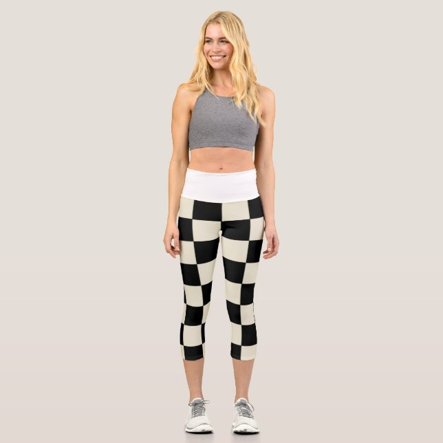 Schachbrettlecapcnm Capri Leggings (Vorderseite)