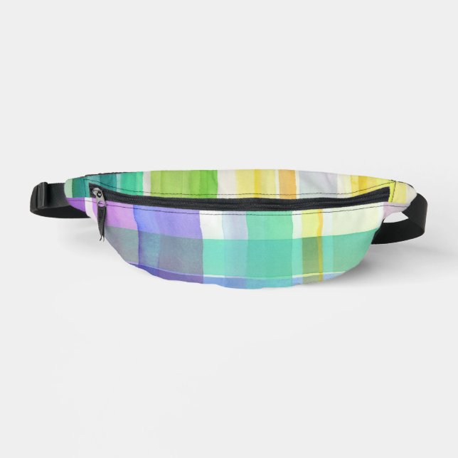 Schachbrettmuster Bauchtasche (Vorderseite)