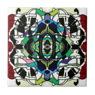 Schachbrettmuster Design Fliese