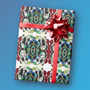 Schachbrettmuster Design Geschenkpapier