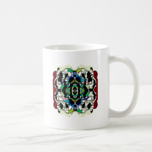 Schachbrettmuster Design Kaffeetasse