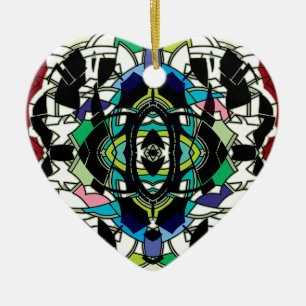 Schachbrettmuster Design Keramikornament