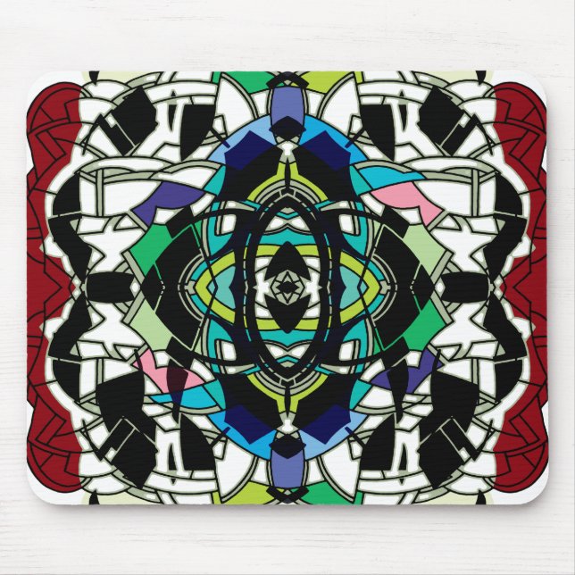Schachbrettmuster Design Mousepad (Vorne)