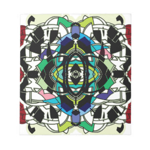 Schachbrettmuster Design Notizblock