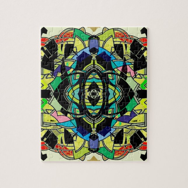 Schachbrettmuster Design Puzzle (Vertikal)