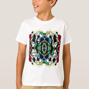 Schachbrettmuster Design T-Shirt