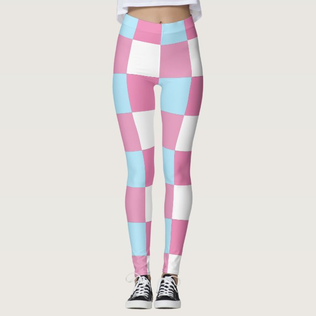 Schachbrettmuster  leggings (Vorderseite)
