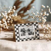 Schachbrettmuster mit personalisierter Foto