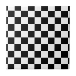 Schachbrettmuster schwarz und weiß fliese