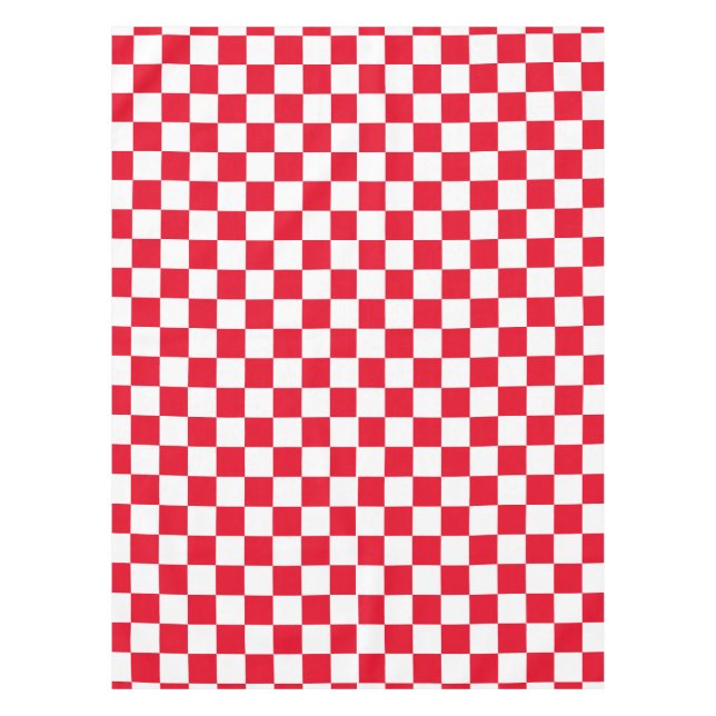 Schachbrettmuster Tischdecke (Vorderseite)