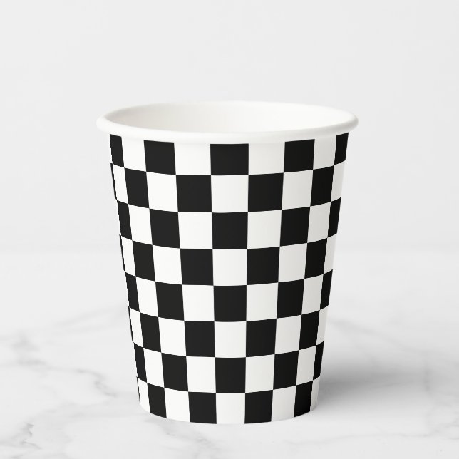 Schachbretts Paper Cup - HAMbyWG Pappbecher (Vorderseite)