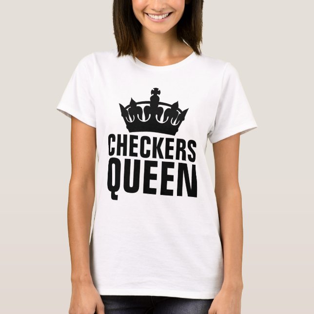 SCHACHBRETTS QUEEN T - Shirt (Vorderseite)