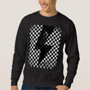 Schachbrettschnürsenkel Sweatshirt