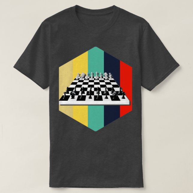 Schachbrettspiel Geschenk Schach T-Shirt (Design vorne)