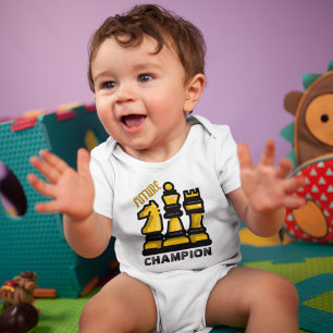 Schachbrettstil Baby Strampler