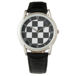 Schachbrettuhren Armbanduhr