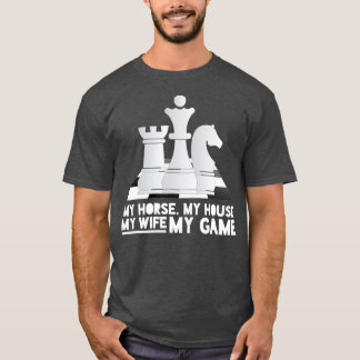 Schachcostume King Queen Bishop Schach Player T-Shirt