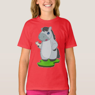 Schachfigur Pferd Springer T-Shirt