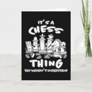 Schachfigur Schachspieler Schachspiel Geschenk Karte