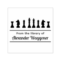 Schachfiguren #1 "Aus der Bibliothek" Name