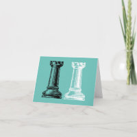 Schachfiguren Grußkarte für jeden Anlass