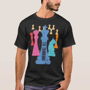 Schachfiguren, ich denke an Großmeister T-Shirt