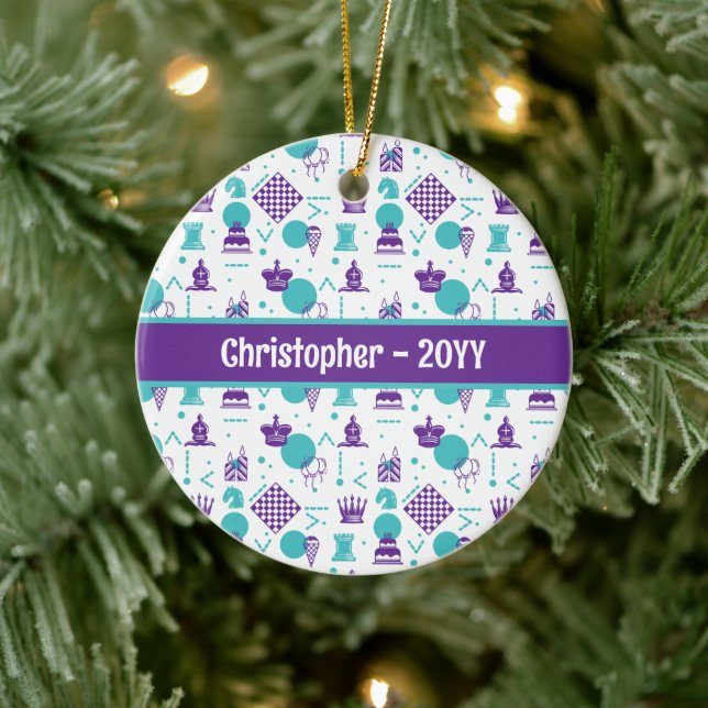 Schachfiguren - Party Art Patches Keramik Ornament (Baum)