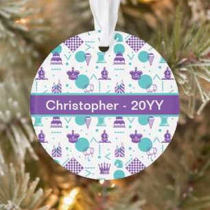 Schachfiguren - Party Art Patches Ornament