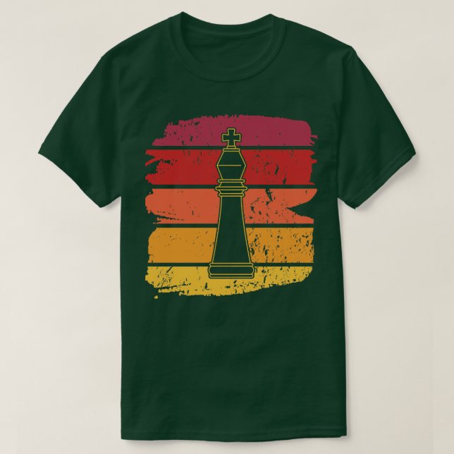 Schachfiguren Retro 4 T-Shirt (Design vorne)