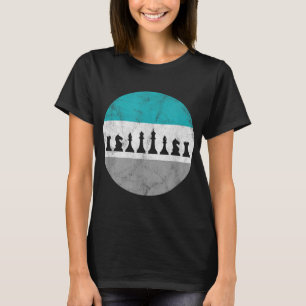 Schachfiguren Retro Geschenk für Männer Frauen Jun T-Shirt