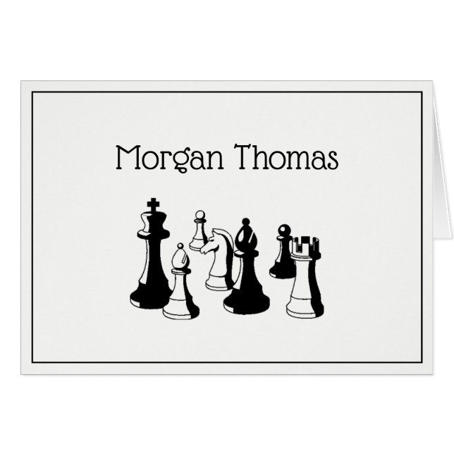 Schachfiguren Vintag Art #2 (Vorderseite (Horizontal))