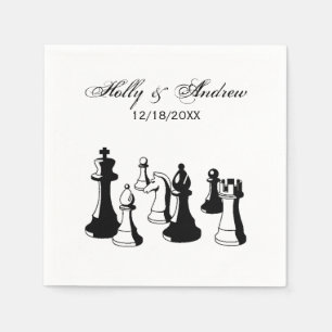 Schachfiguren Vintag Art #2 Serviette