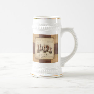 Schachfiguren Vintage Skizze Kunst, Spielergeschen Bierglas