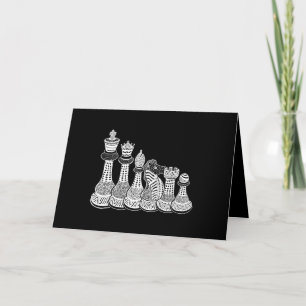 Schachgeschenk Ich Liebe wirklich die Schachpart Feiertagskarte