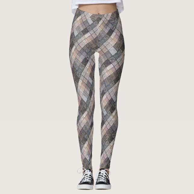 Schachgrau . leggings (Vorderseite)
