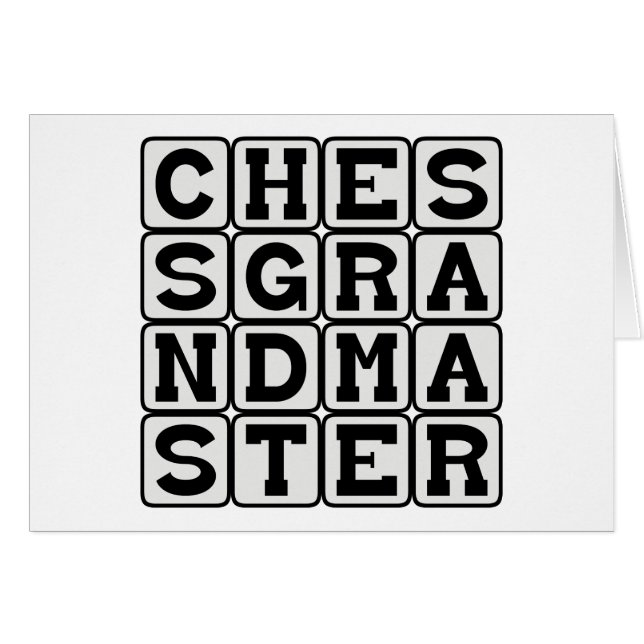 Schachgroßmeister, gut im Schach (Vorderseite (Horizontal))