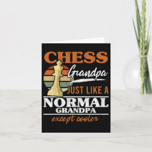 Schachgroßvater wie ein normaler Großvater Schach Karte