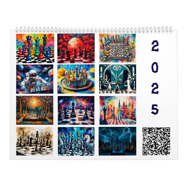 Schachkalender 2025 kalender (Titelbild)
